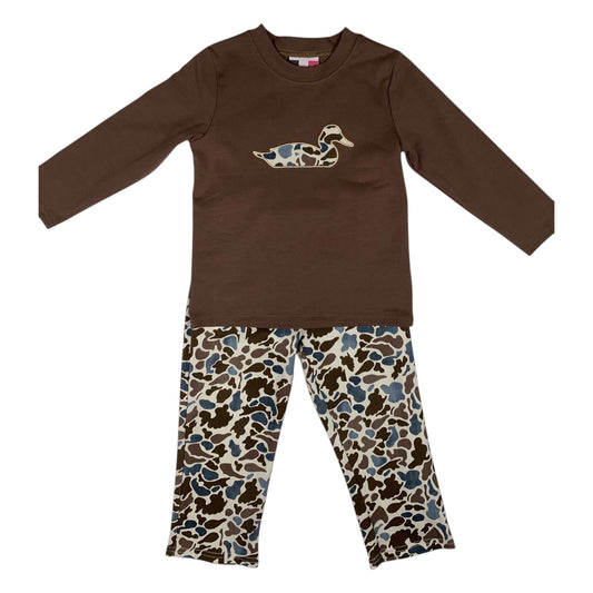 Camo Duck Applique Pant Set