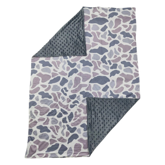 Gray Camouflauge Blanket