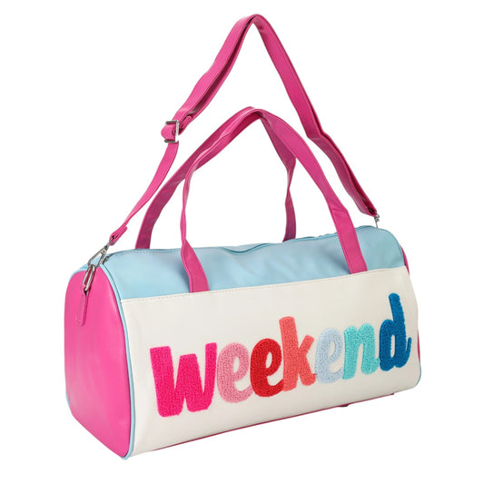 Weekend Embroidery Duffel Bag