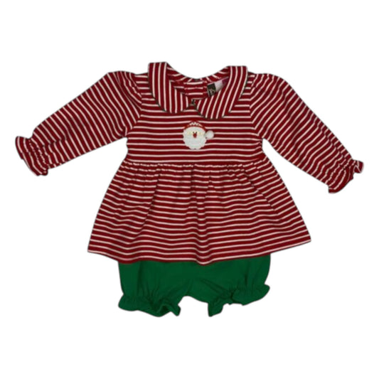Santa Applique Bloomer Set