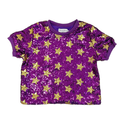 Sequin Stars Crop Top