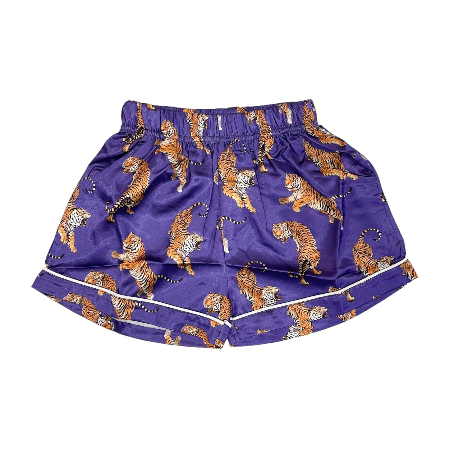 Purple Tigers Satin PJ Set