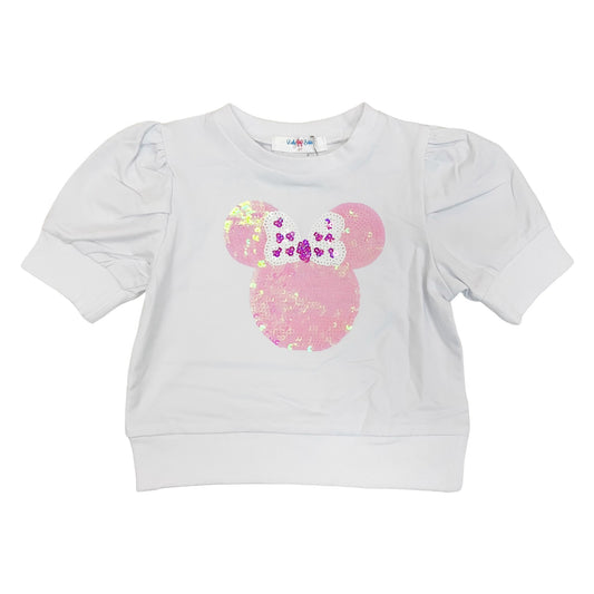 Minnie Sequin Puff Shirt - LILY-MINN