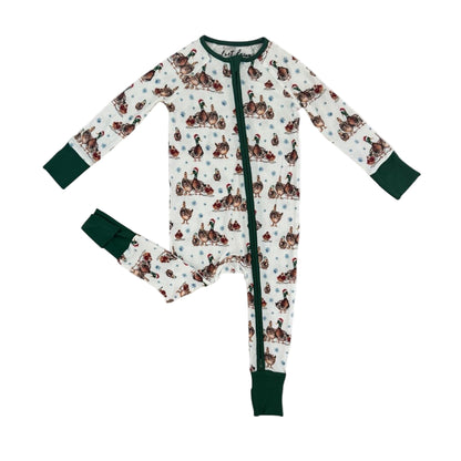 Bamboo Zip PJ - Merry Mallards