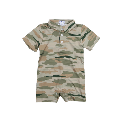 Classic Camo Polo Romper