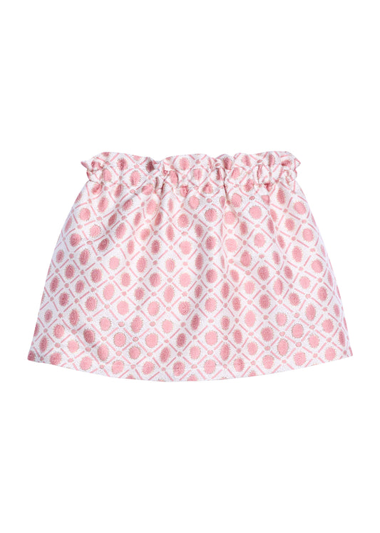 Portofino Skirt-Peach Jacquard-6034