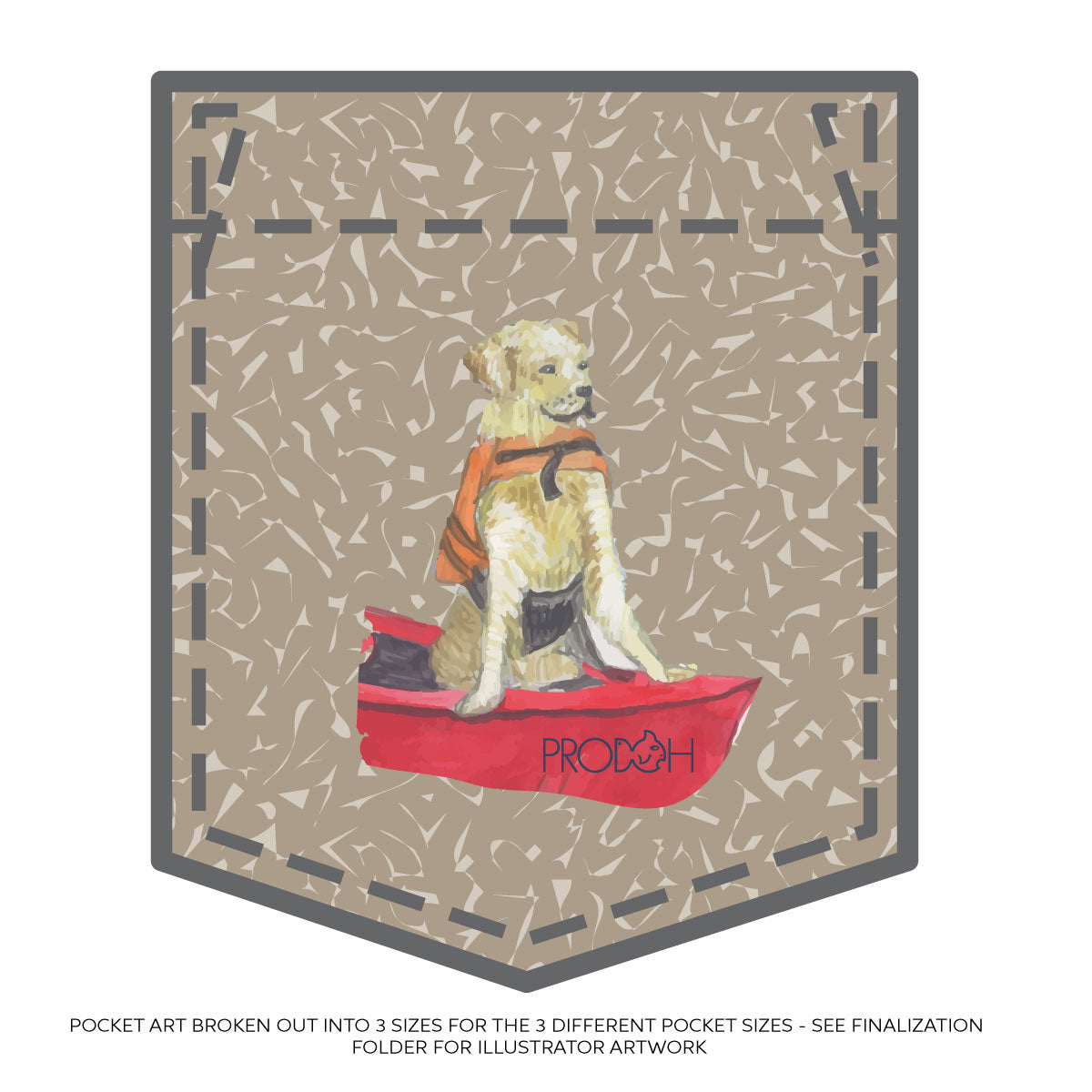 Golden Retriever Canoe L/S Tee