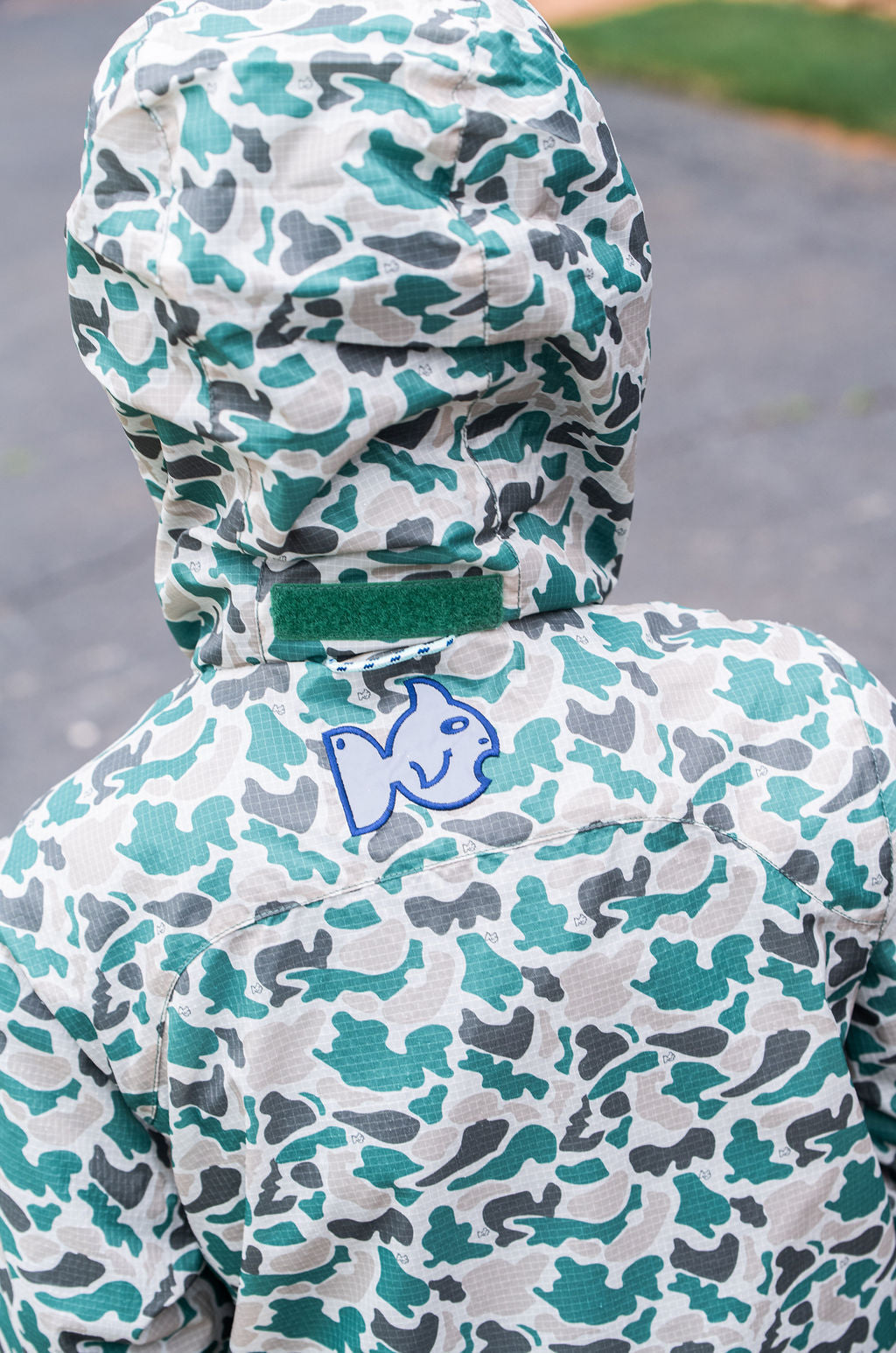 Reflective Rain Jacket - Neutral Camo