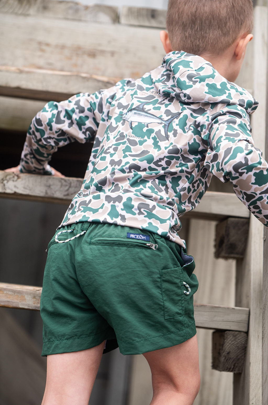 Outrigger Short - Smoke Pine Green