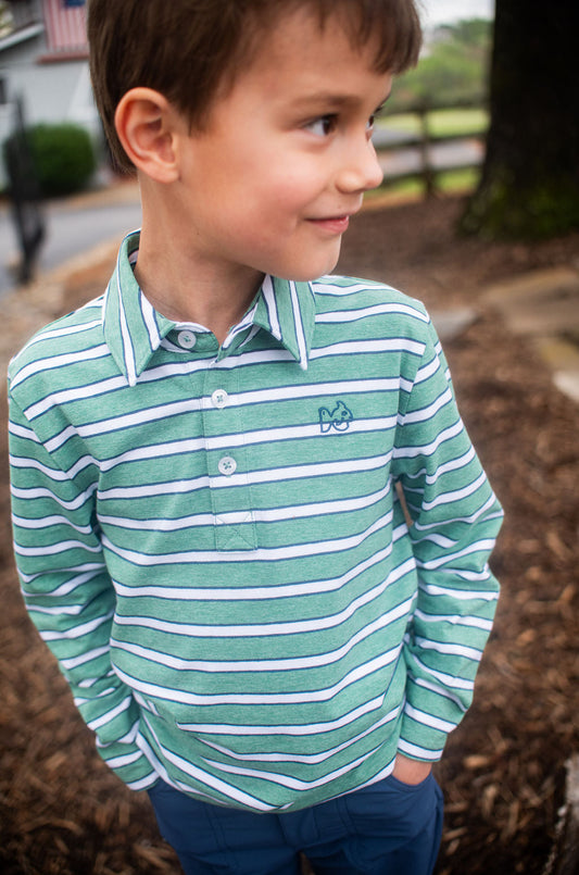 Too Cool for School L/S Polo - Stripe