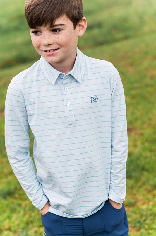 Too Cool for School L/S Polo - Stripe