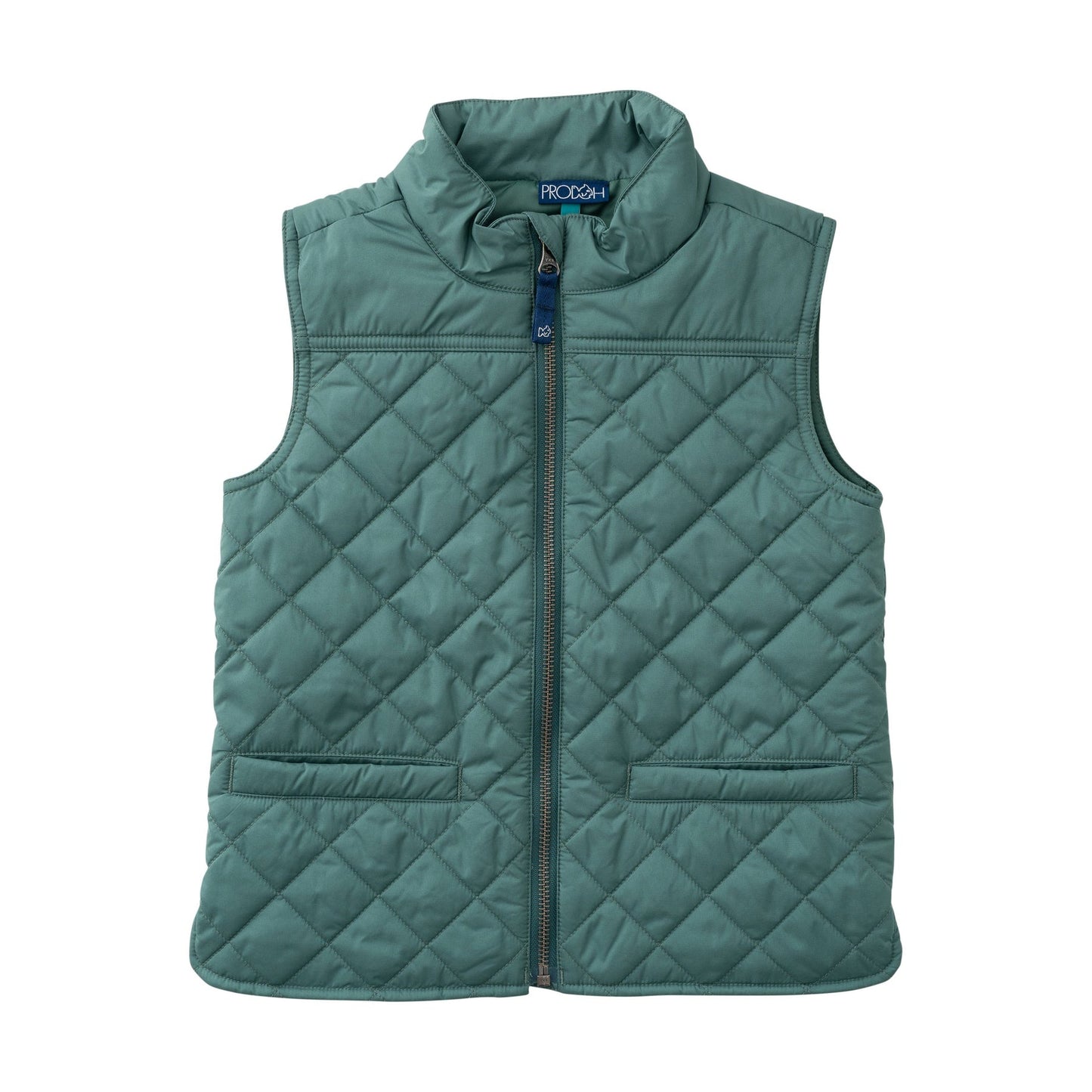 Quilted Vest - Smoke Pine Green