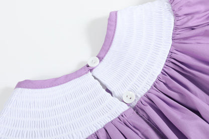 Purple Halloween Smocked Dress
