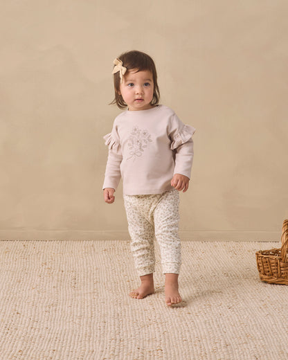 Ruffle LS Tee-Fleur