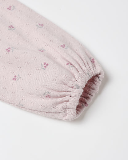 Ruffle V L/S Dress - Lilac Ditsy