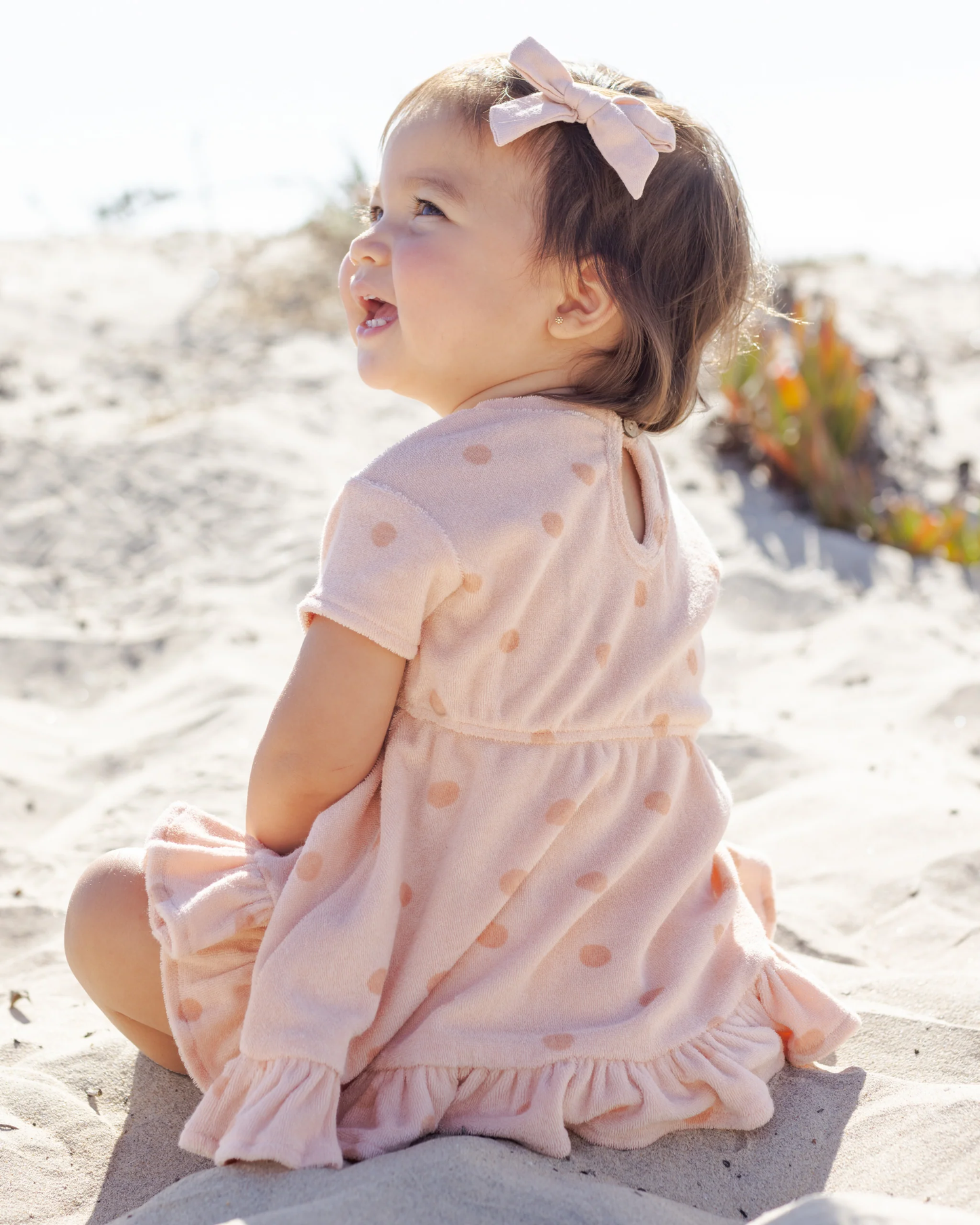 Terry Dress - Polka Dot