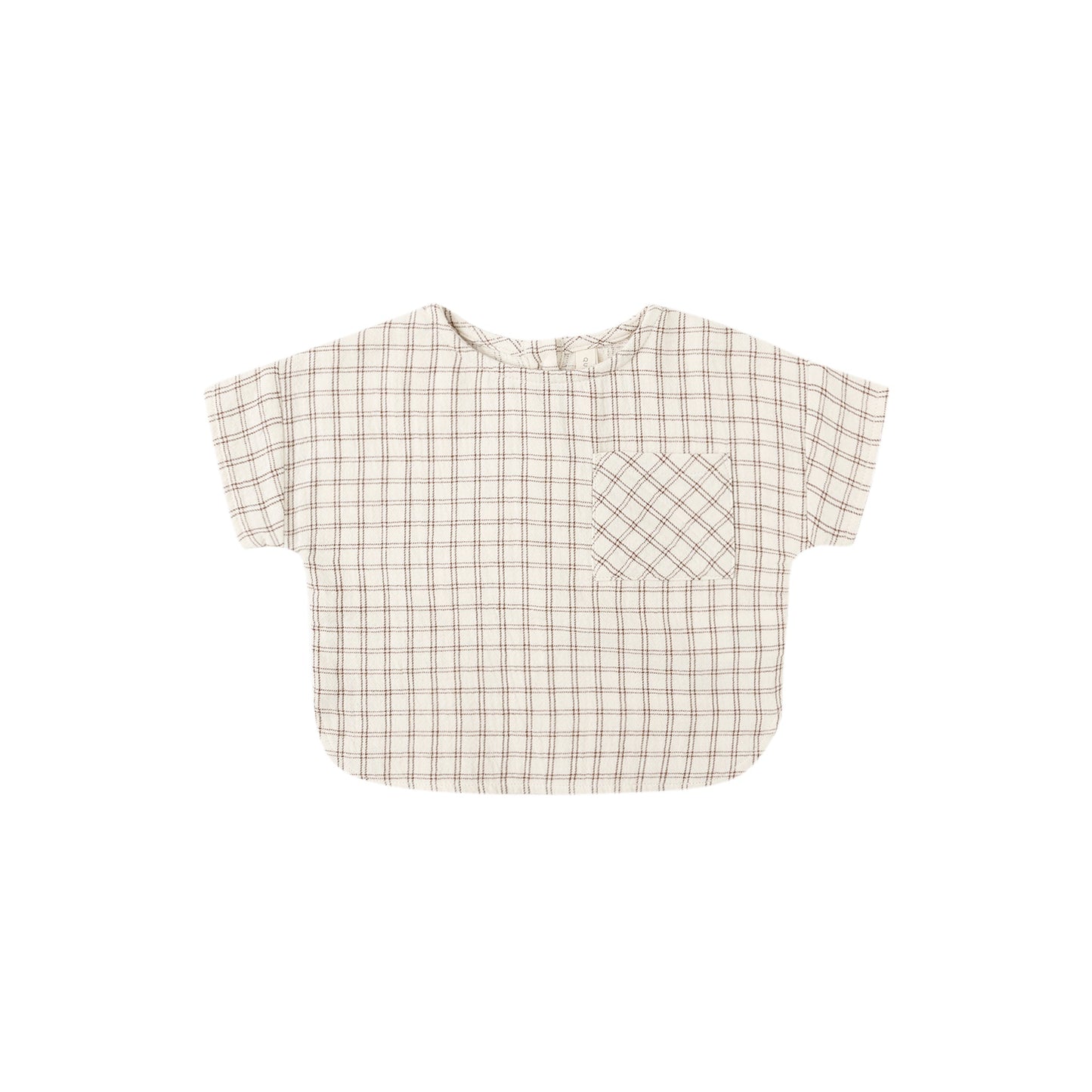 Boxy Top - Cedar Check