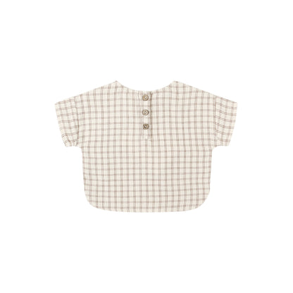Boxy Top - Cedar Check