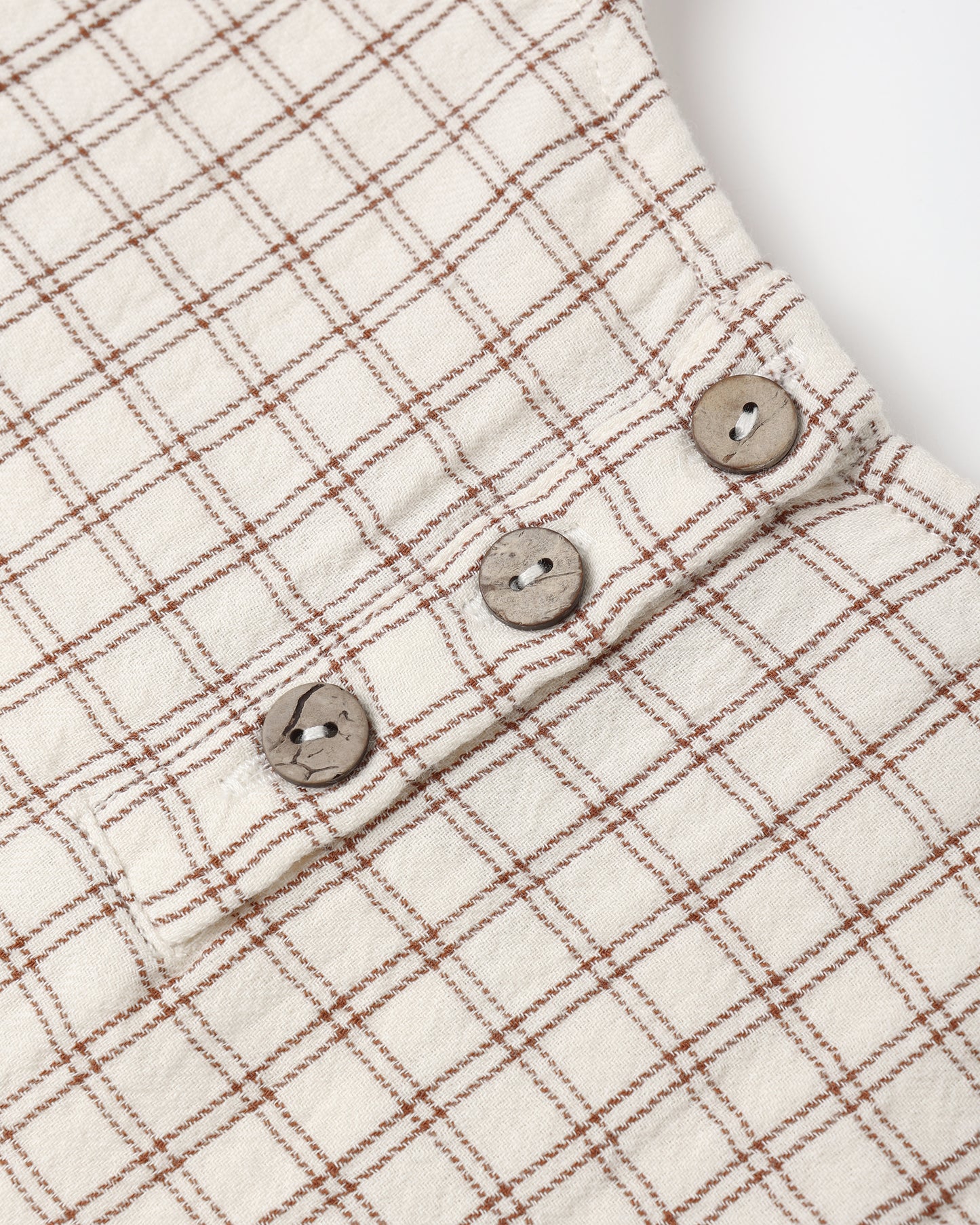 Boxy Top - Cedar Check