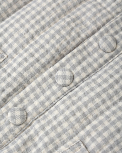 Hooded Jacket - Blue Gingham