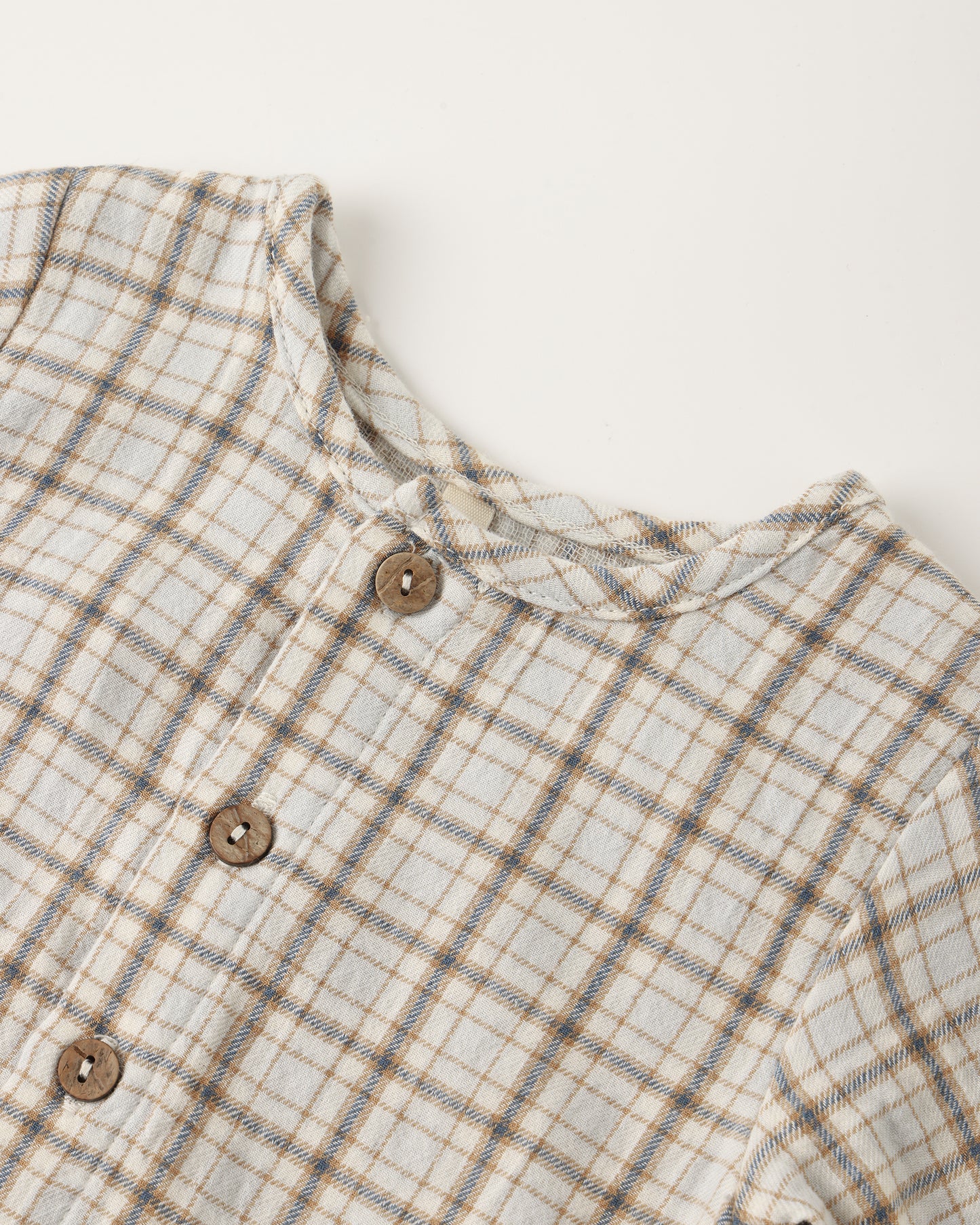 Pocket Jumpsuit - Blue Plaid
