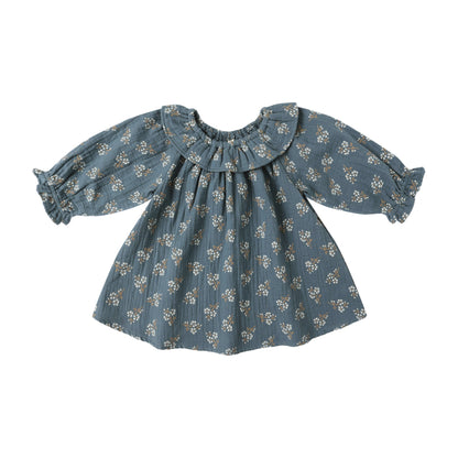 Isla L/S Dress - Blue Floral