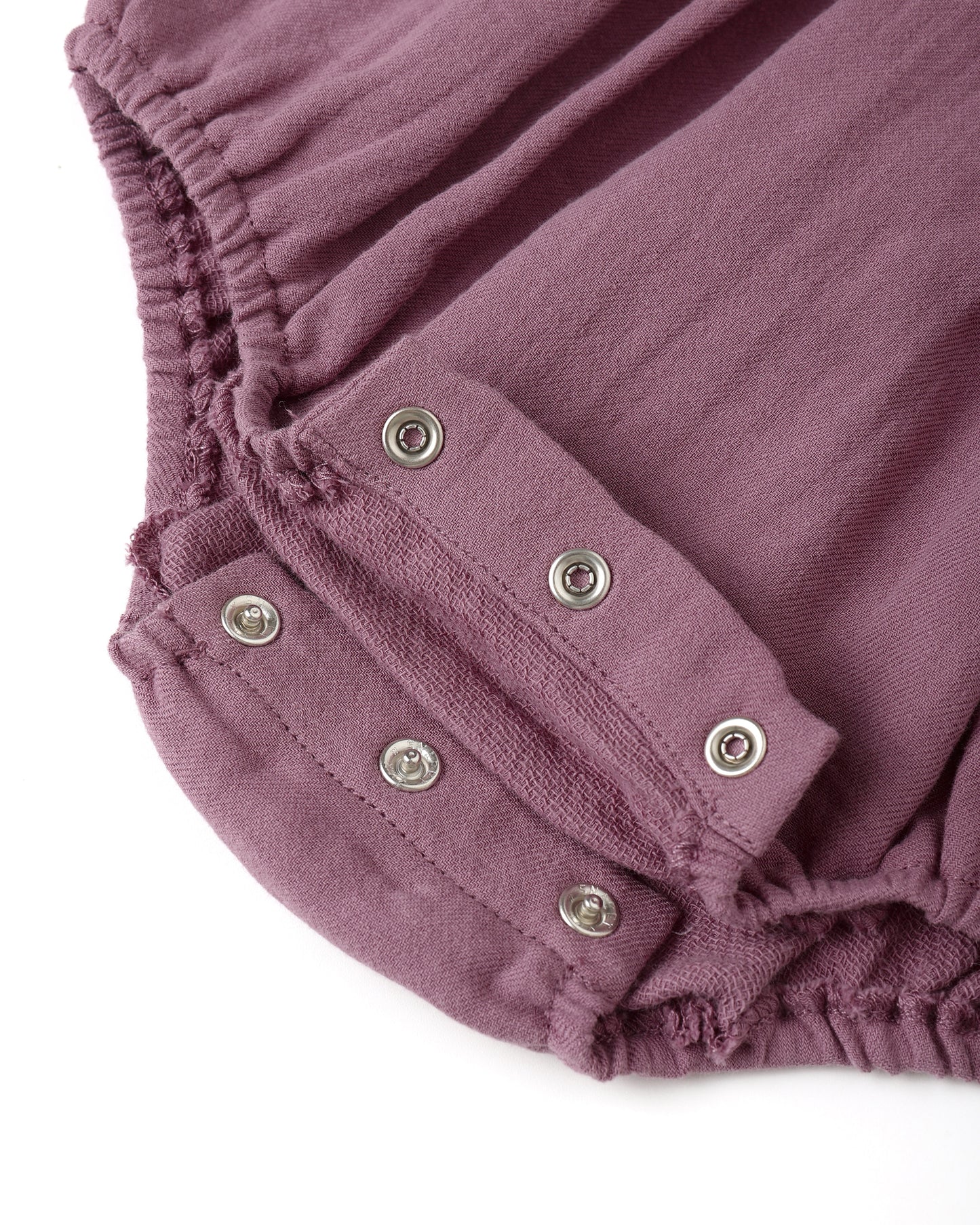 Collared Romper - Mulberry