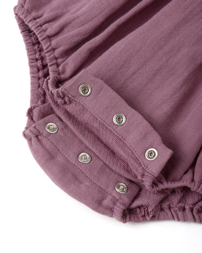 Collared Romper - Mulberry
