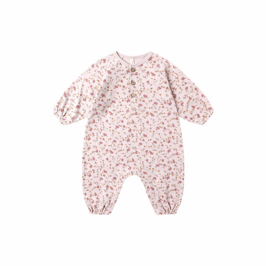 Henley Bubble Jumpsuit - Garden