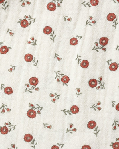 V Smocked Dress - Winter Ditsy