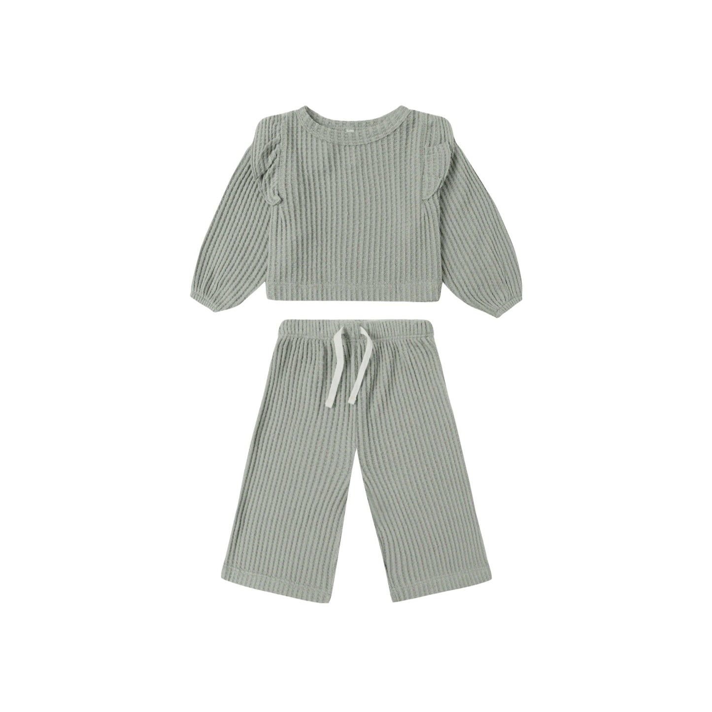 Ruffle Cozy Set - Fern