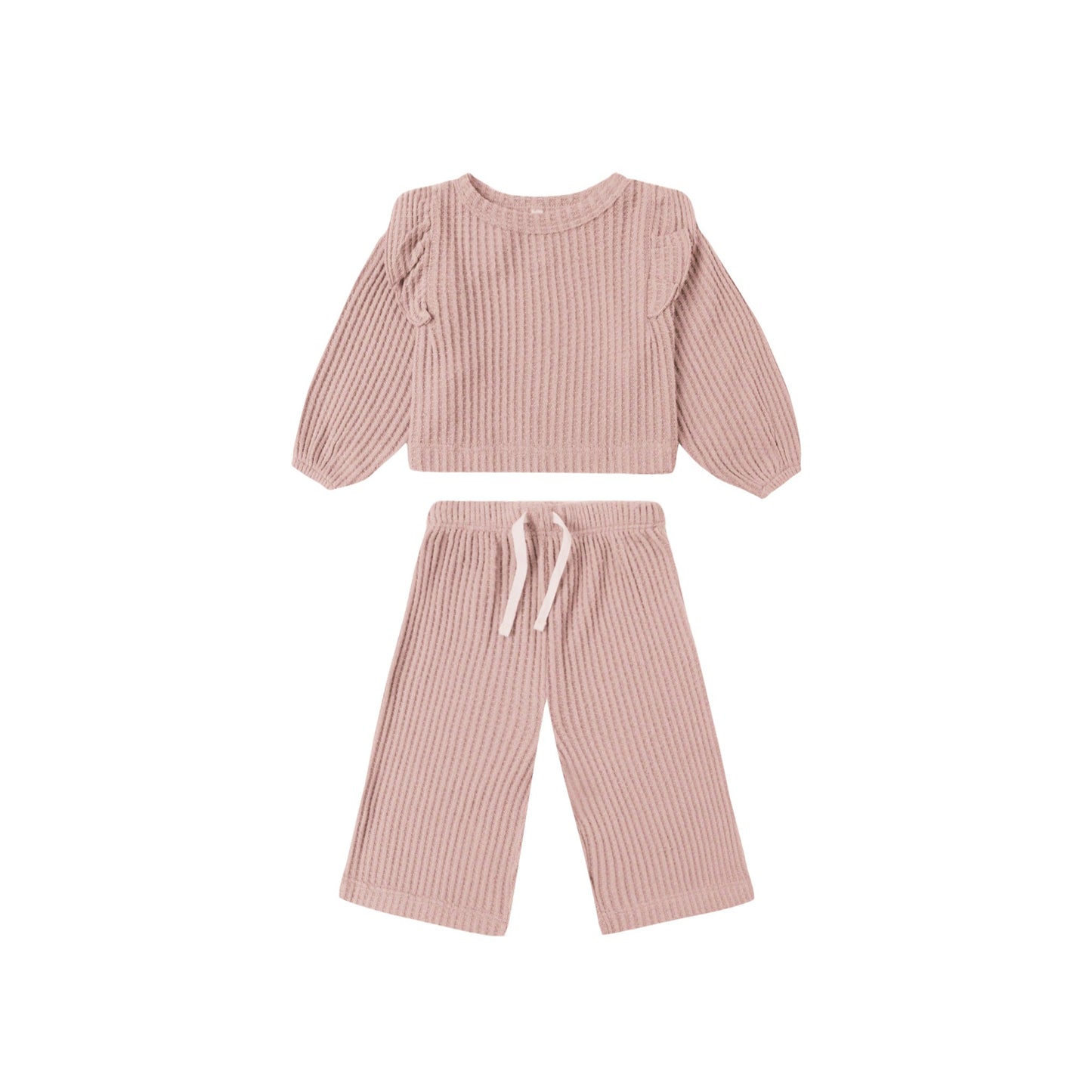 Ruffle Cozy Set - Rose