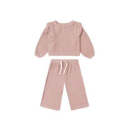 Ruffle Cozy Set - Rose