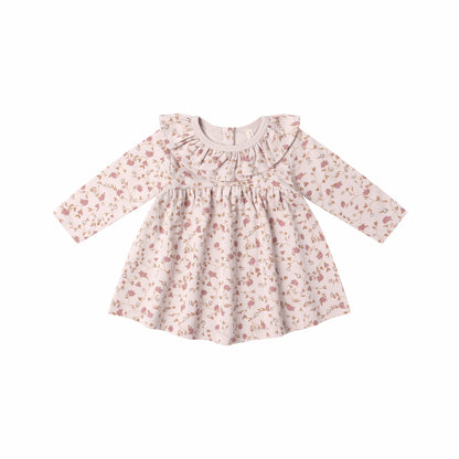Ruffle Collar Dress - Garden