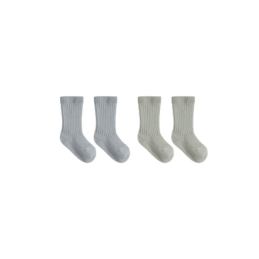 Socks Set - Fern/Steel Blue
