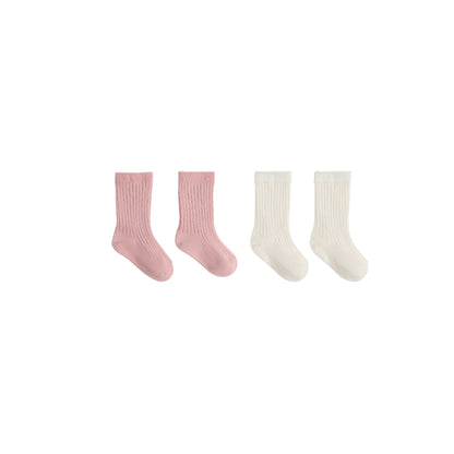 Socks Set - Natural/Rose