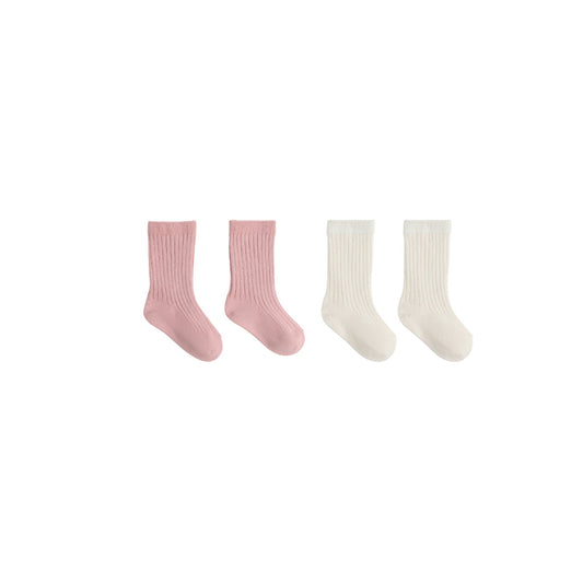 Socks Set - Natural/Rose