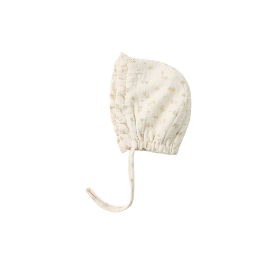 Ruffle Bonnet - Golden Floral