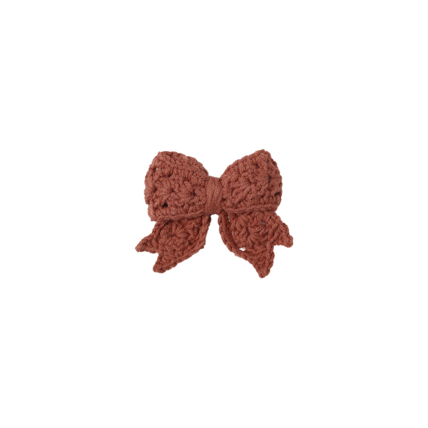 Crochet Bow - Cranberry
