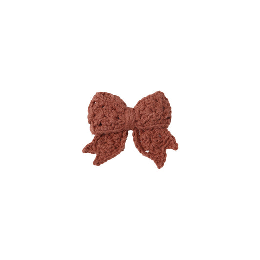 Crochet Bow - Cranberry