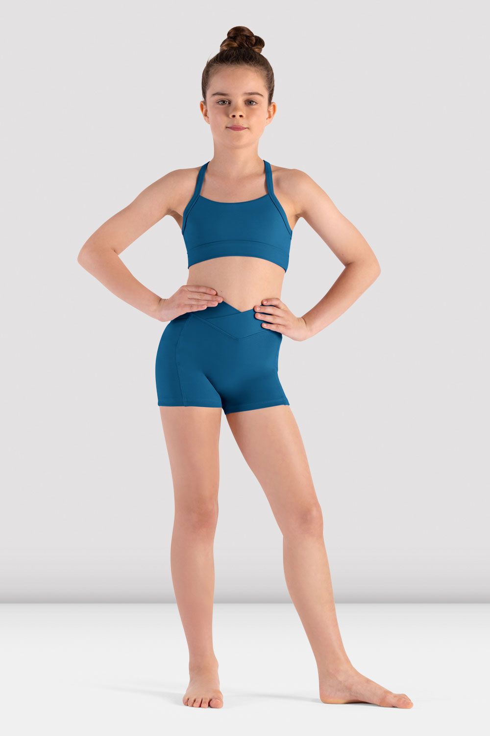 Nicolia V Front Short - Peacock