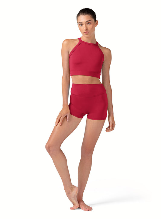 V Front Shorts - Cherry