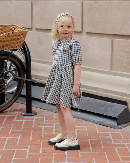 Camille Dress - Navy Check