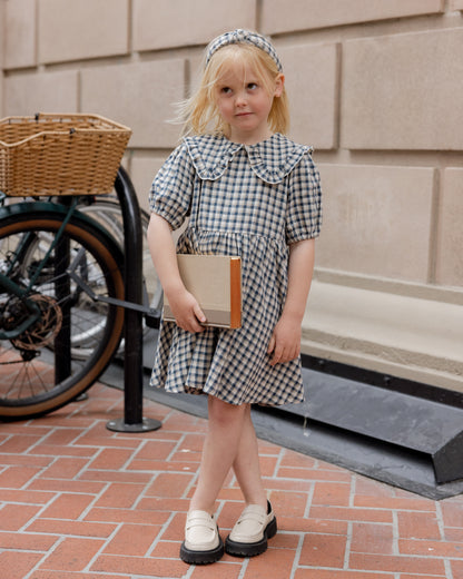Camille Dress - Navy Check