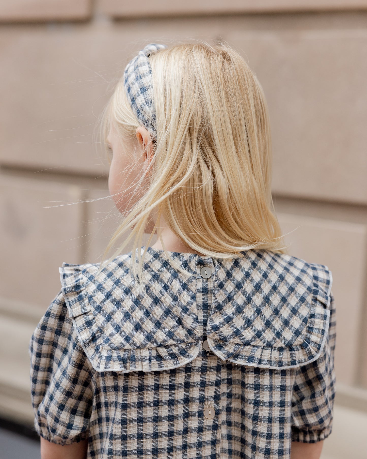 Camille Dress - Navy Check