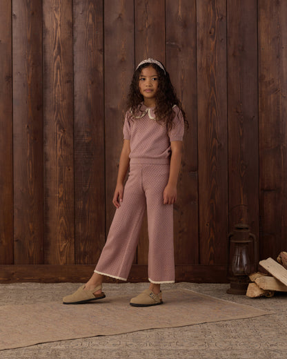 Pointelle Knit Pant