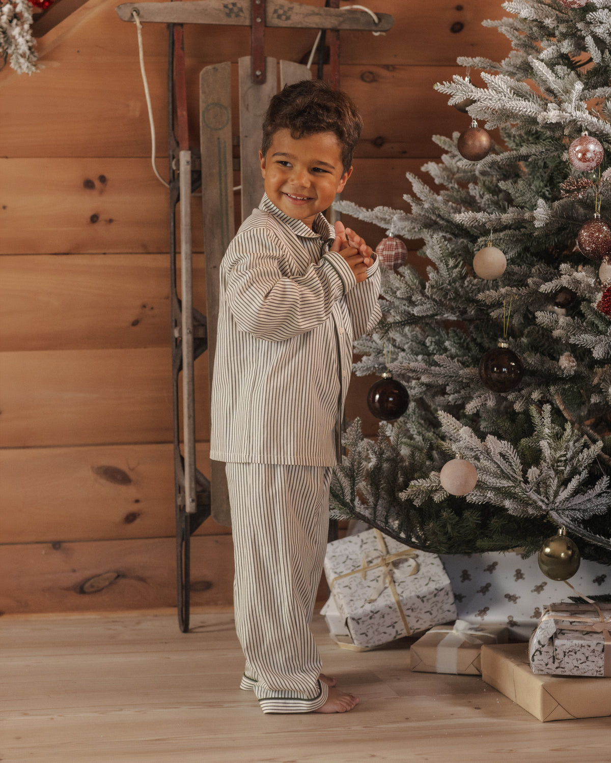 Evergreen Stripe Pajamas
