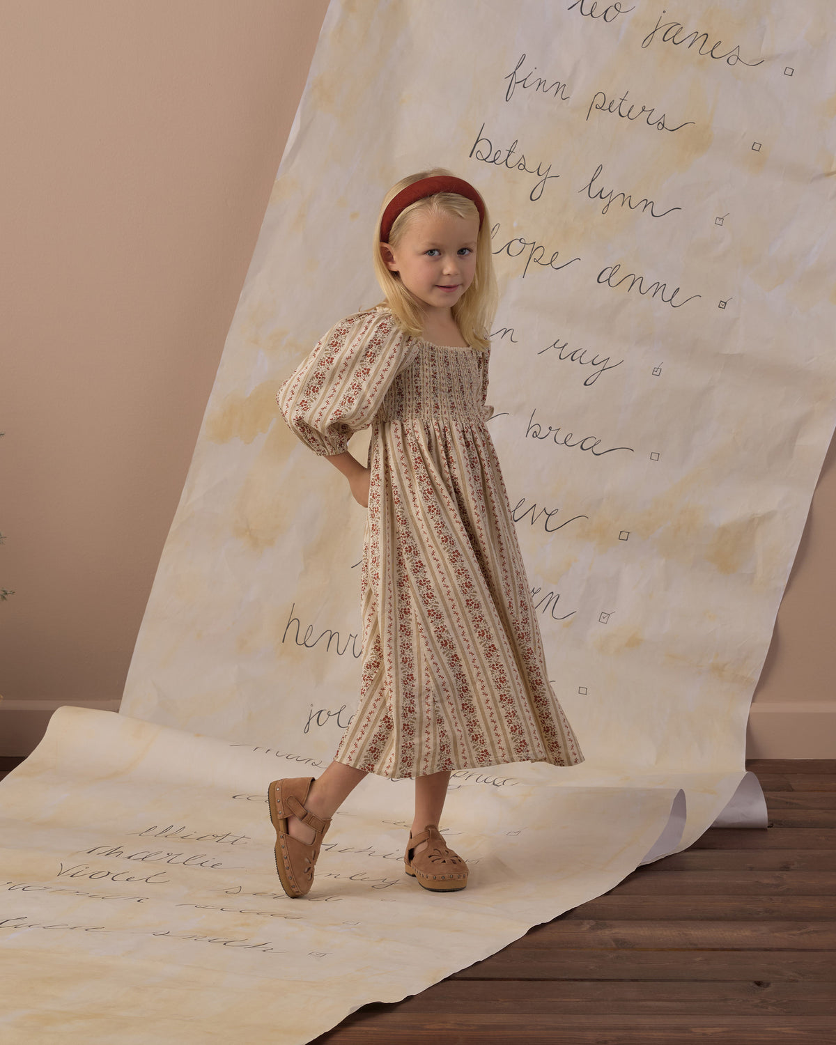 Della Floral Stripe Dress