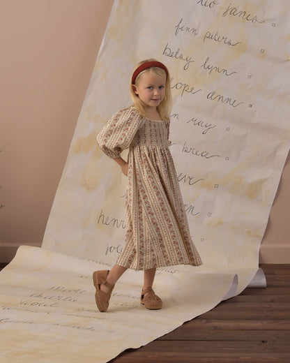 Della Floral Stripe Dress