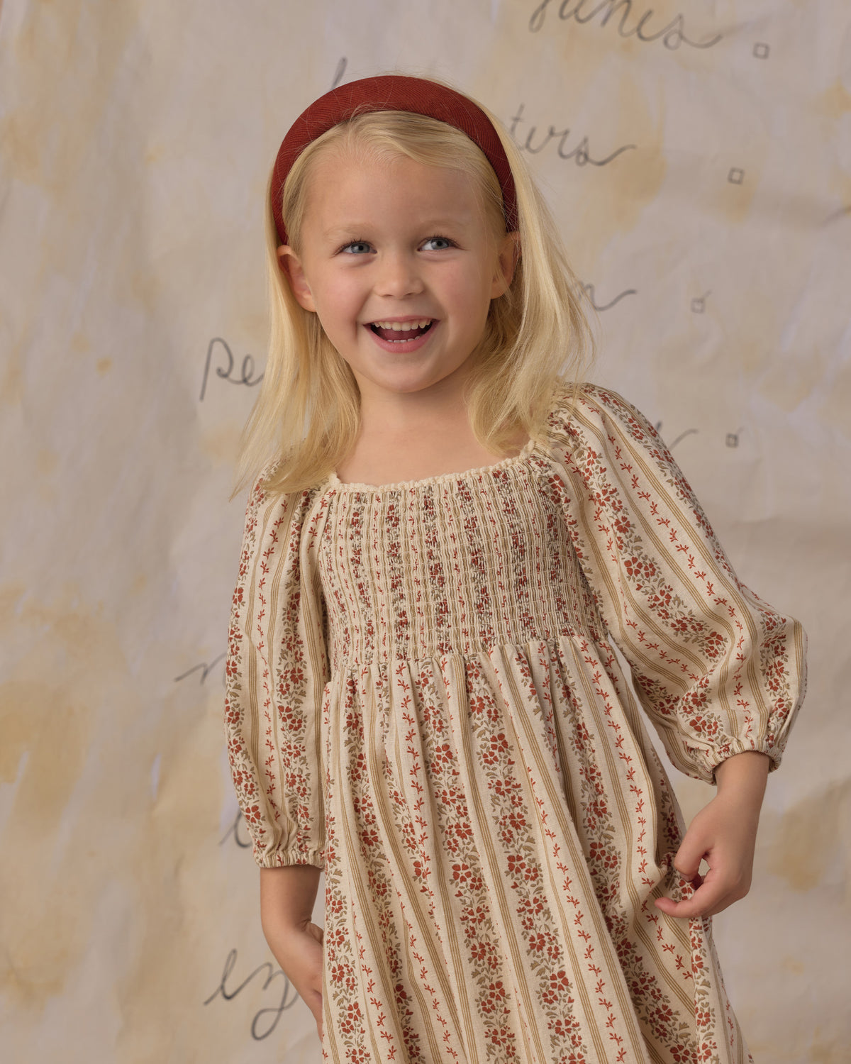 Della Floral Stripe Dress